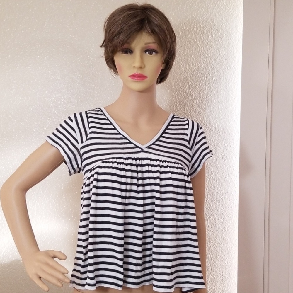 Free People striped flowy top, size XS
